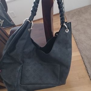 Louis Vuitton black leather purse